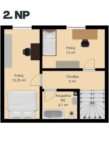 Prodej bytu 3+kk, Bdeněves, 80 m2