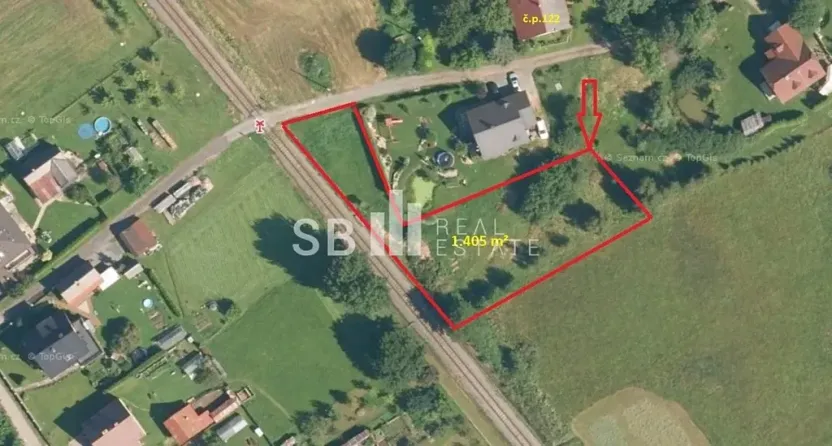 Prodej pozemku pro bydlení, Borová, 1405 m2