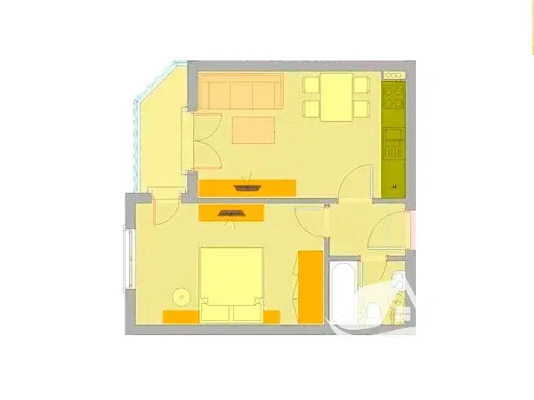 Prodej bytu 2+kk, Bjala, Bulharsko, 46 m2