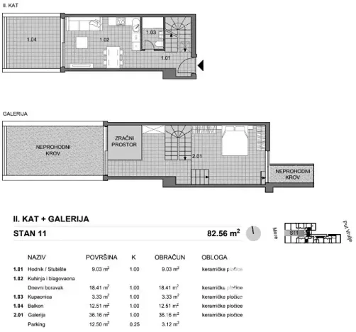 Prodej bytu 2+kk, Povljana, Chorvatsko, 70 m2