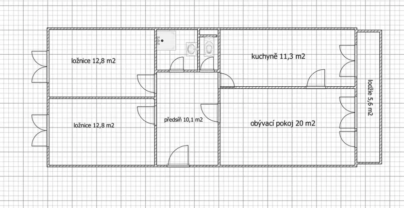 Prodej bytu 3+1, Praha - Zbraslav, Ke Kamínce, 71 m2