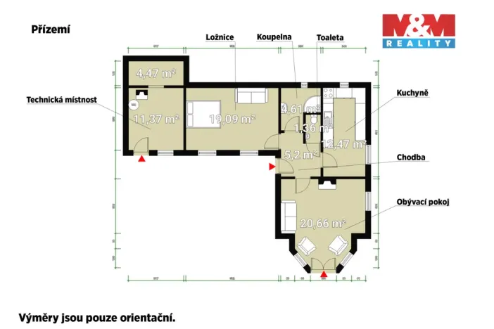 Prodej rodinného domu, Zlatá Koruna, 154 m2