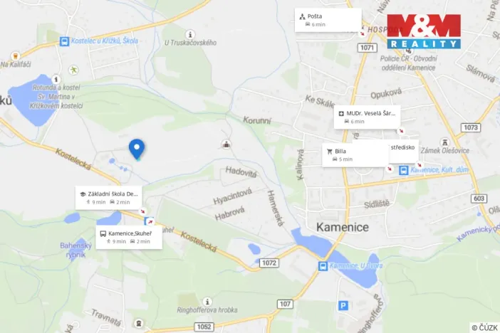 Prodej pozemku pro bydlení, Kamenice - Těptín, 1300 m2