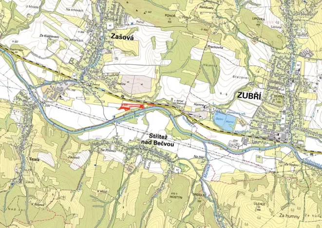 Prodej pole, Zašová, 12303 m2