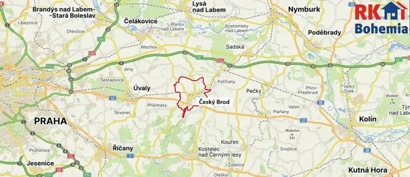 Prodej bytu 3+1, Český Brod, nám. Arnošta z Pardubic, 63 m2