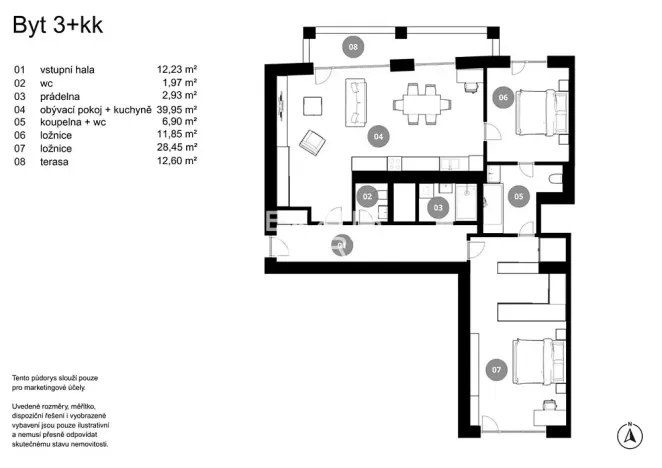 Prodej bytu 3+kk, Praha - Žižkov, Biskupcova, 113 m2