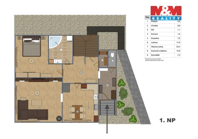 Prodej rodinného domu, Radonice, Růžičkova, 182 m2