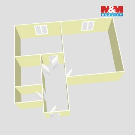 Prodej bytu 1+1, Habartov, Švermova, 36 m2