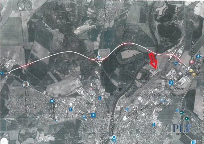 Prodej komerčního pozemku, Kolín, Starokolínská, 88839 m2