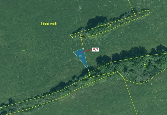 Dražba pole, Lhenice, 190 m2