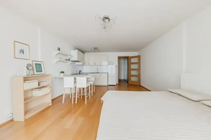 Pronájem bytu 1+kk, Praha - Holešovice, Komunardů, 44 m2