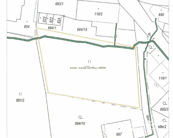 Prodej pozemku pro bydlení, Lučany nad Nisou, 2111 m2