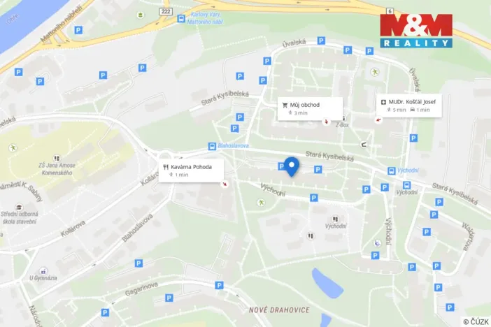 Pronájem bytu 1+kk, Karlovy Vary - Drahovice, Východní, 20 m2