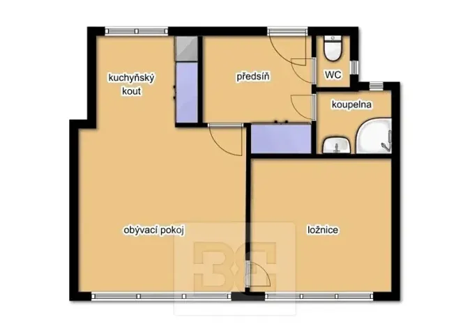 Pronájem bytu 1+1, Praha - Malá Strana, Újezd, 37 m2