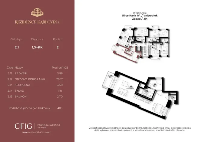 Prodej bytu 1+kk, Pardubice, Jiráskova, 37 m2