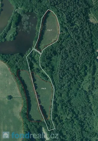 Prodej pole, Třeboň - Branná, 77070 m2