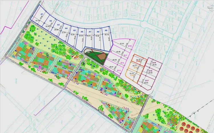Prodej pozemku pro bydlení, Hrušovany u Brna, Pod Střediskem, 608 m2