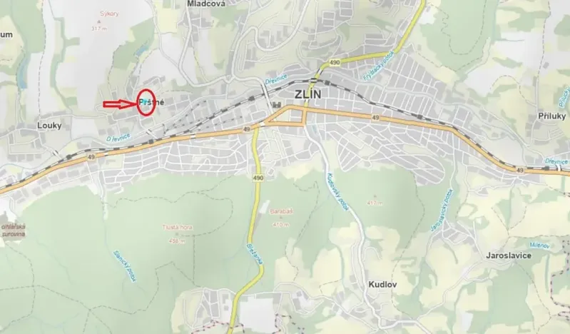 Prodej pozemku, Zlín, 3479 m2