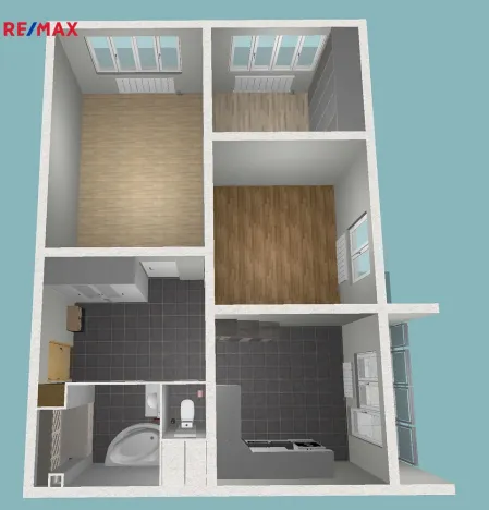 Pronájem bytu 3+1, Ostrava - Výškovice, Lumírova, 68 m2