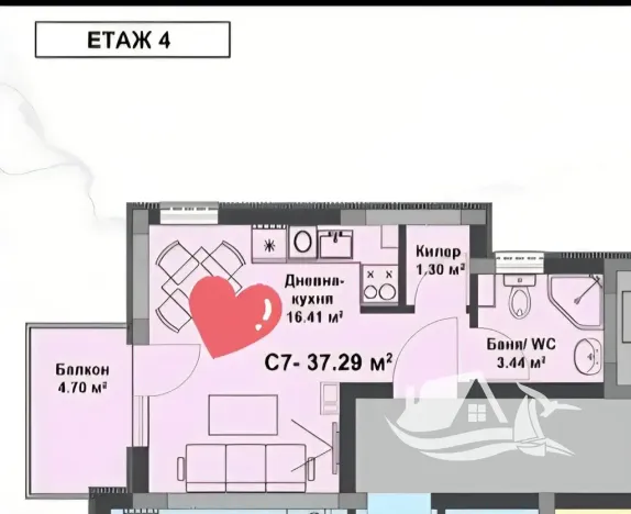 Prodej bytu 1+kk, Nesebar, Bulharsko, 33 m2