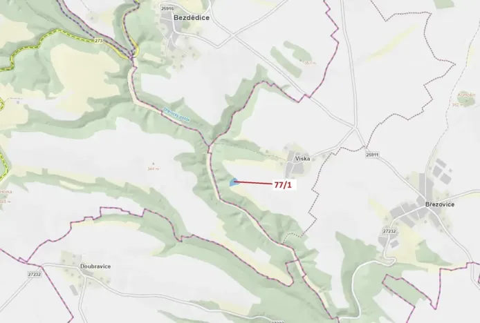 Dražba lesa, Březovice, 4432 m2