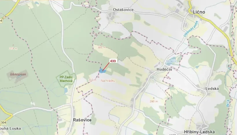 Dražba lesa, Olešnice, 15106 m2