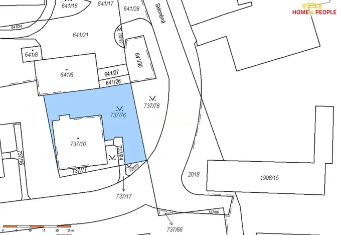 Prodej pozemku, Praha - Vysočany, Skloněná, 526 m2