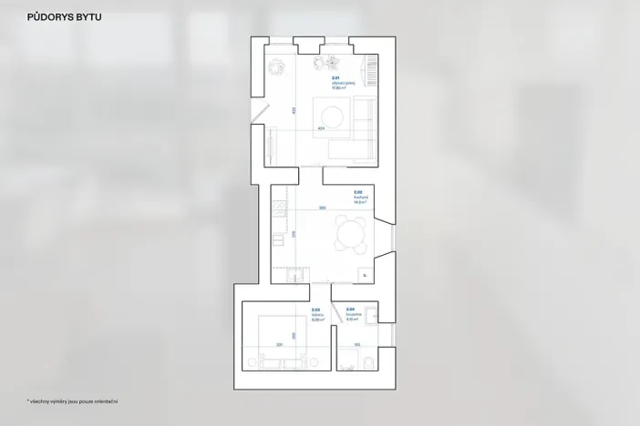 Pronájem bytu 2+1, Hodkovice nad Mohelkou, Liberecká, 41 m2