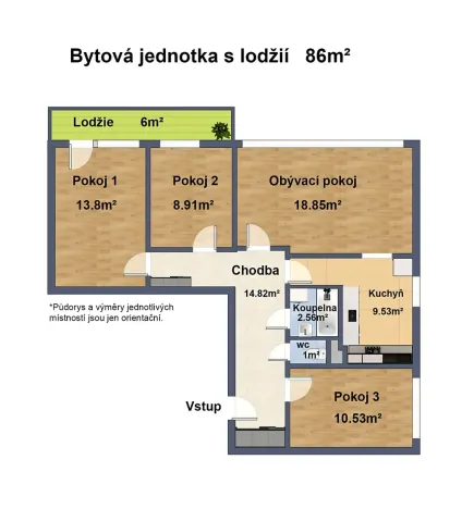 Prodej bytu 4+1, Kladno, Čs. armády, 92 m2