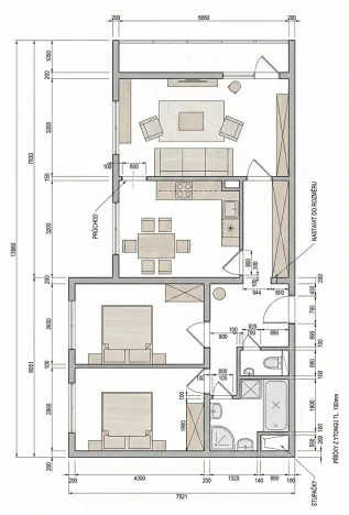 Prodej bytu 3+1, Praha - Stodůlky, Borovanského, 82 m2