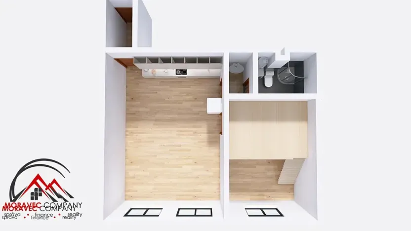 Pronájem bytu 2+kk, Ostrava, Palackého, 51 m2