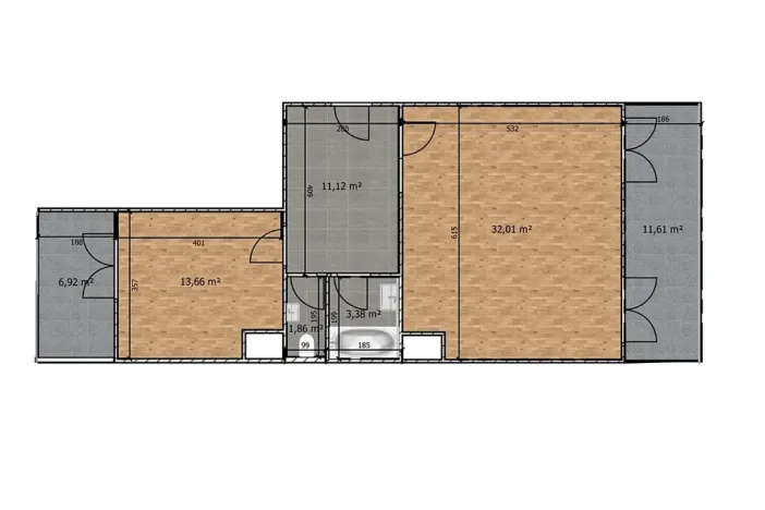 Prodej bytu 2+kk, Praha - Hlubočepy, Silurská, 62 m2