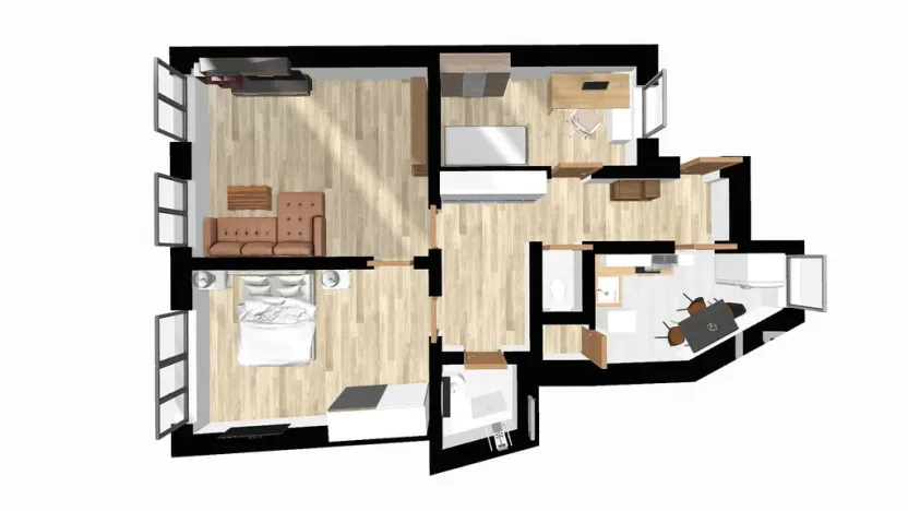 Prodej bytu 3+1, Brno - Staré Brno, Nové sady, 83 m2