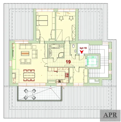 Prodej bytu 4+kk, Luhačovice, Bílá čtvrť, 120 m2
