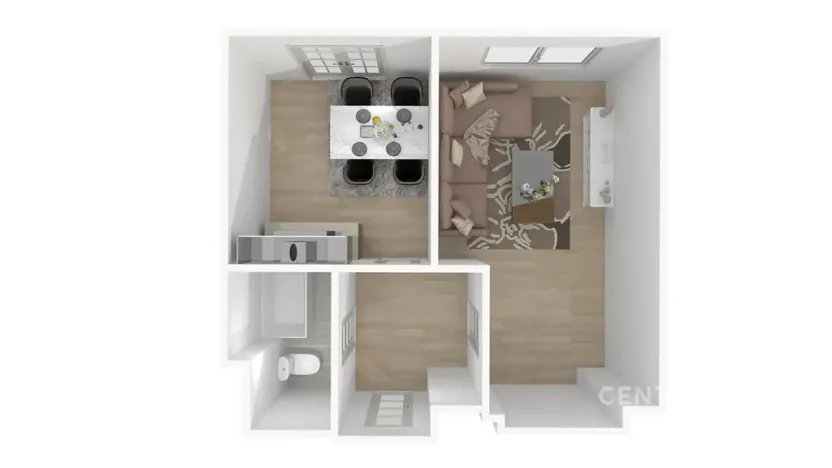 Pronájem bytu 1+1, Plzeň, Zahradní, 25 m2