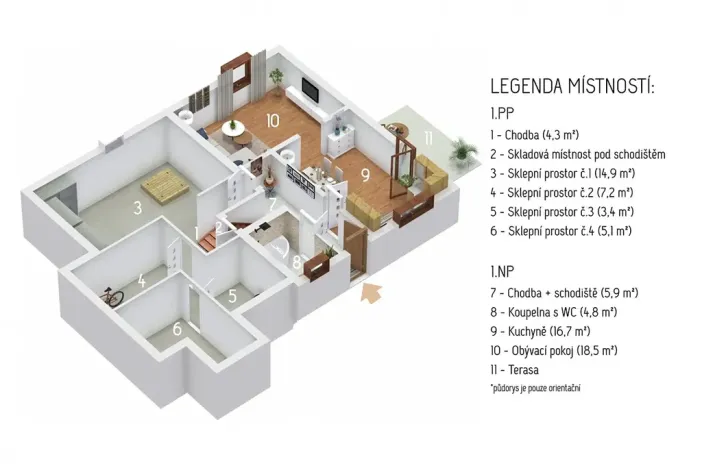 Prodej rodinného domu, Milín, Luční, 123 m2