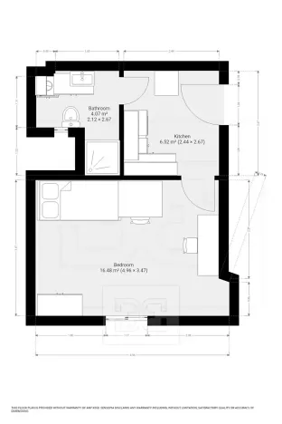 Pronájem bytu 1+1, Praha - Střešovice, Na Petynce, 27 m2
