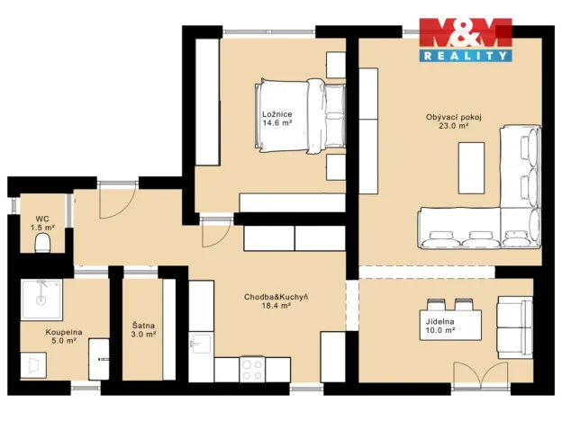 Prodej rodinného domu, Jihlava, Lidická kolonie, 265 m2