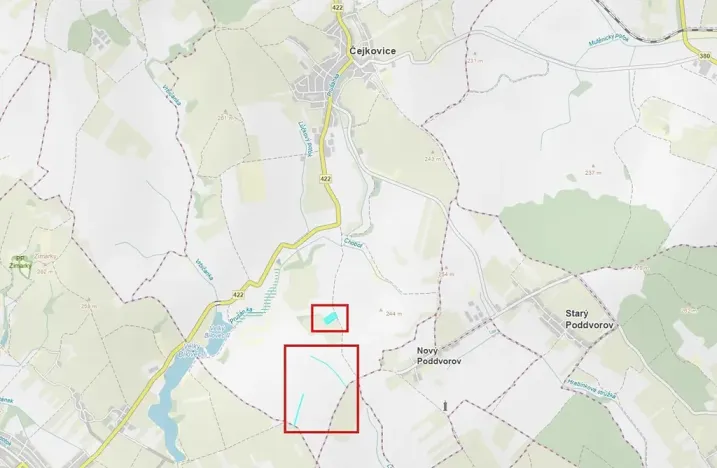 Prodej pole, Čejkovice, 25676 m2