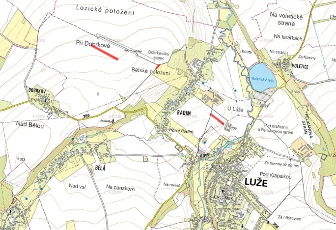 Prodej pole, Luže, 7556 m2