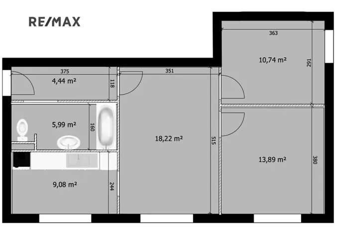 Pronájem bytu 3+kk, Nymburk, Ivana Olbrachta, 59 m2