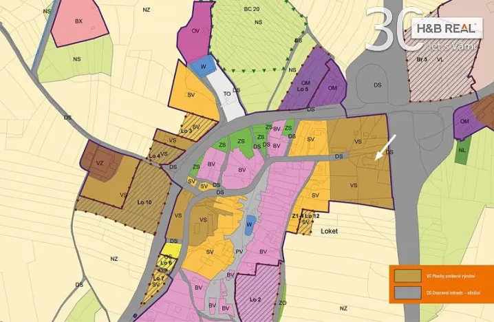 Pronájem skladu, Loket, 720 m2