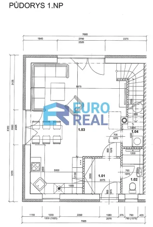 Pronájem rodinného domu, Úhonice, Dlážděná, 90 m2