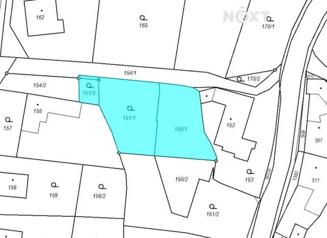 Prodej pozemku pro bydlení, Hvozdná, 1060 m2