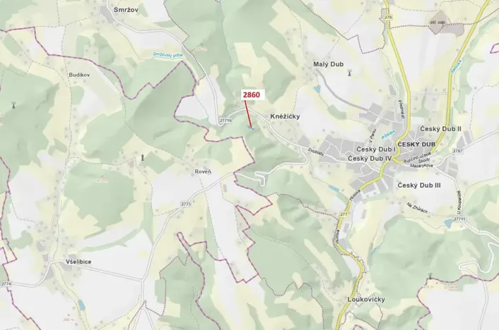 Dražba lesa, Český Dub, 662 m2