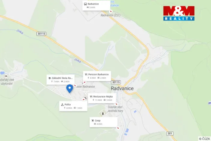 Pronájem bytu 4+1, Radvanice, 72 m2