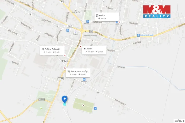 Prodej zahrady, Holice, 801 m2