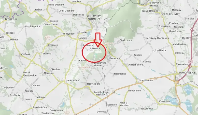 Prodej podílu lesa, Lesonice, 6189 m2