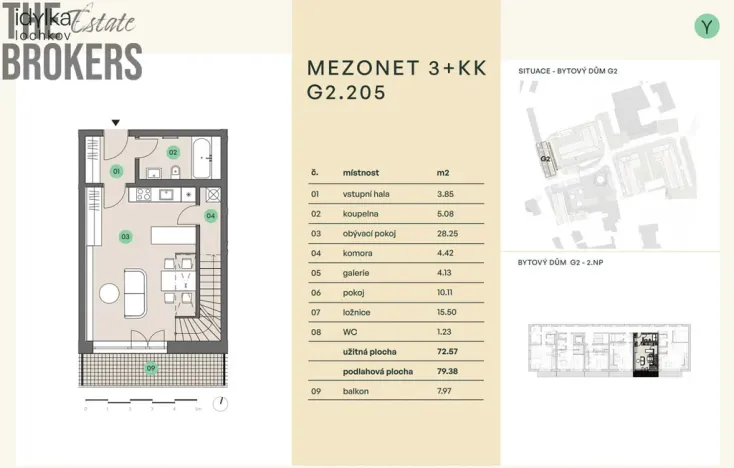 Prodej bytu 4+kk, Praha, 73 m2