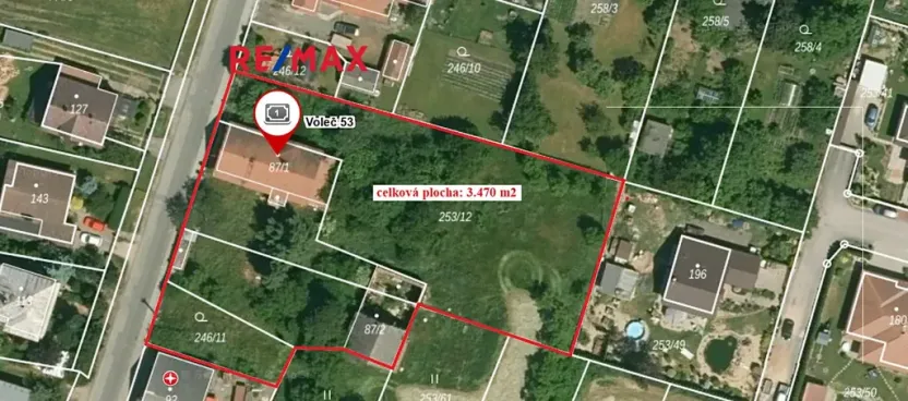 Prodej pozemku pro bydlení, Voleč, 3470 m2